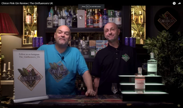 The Ginfluencers UK review Chiron Premium Pink CBD Gin